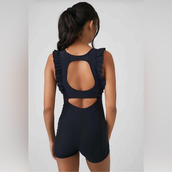 Free People Movement Ruffle Me Up Shortie Black Size XS - Picture 4 of 13